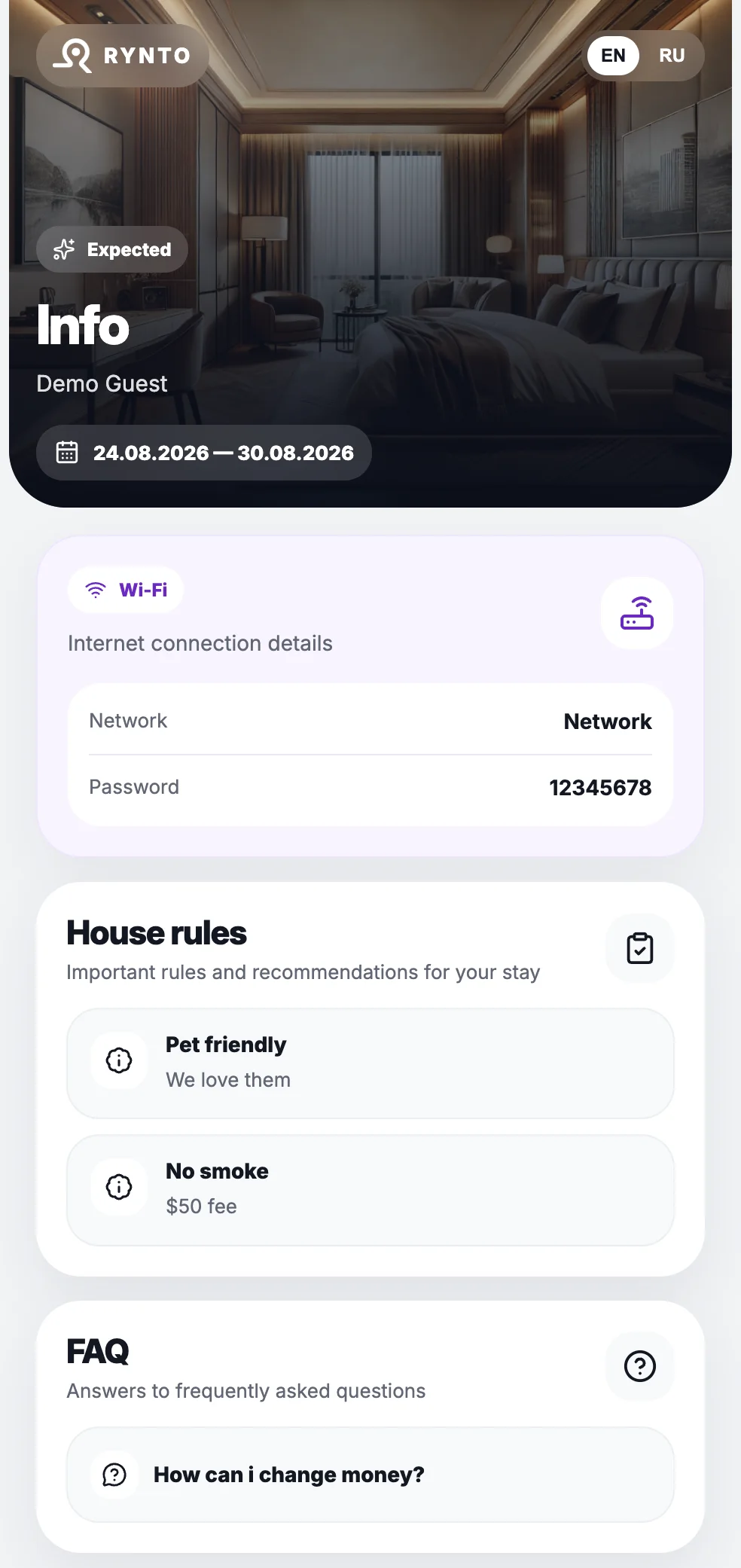 Property information and digital guide